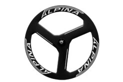 Alpina 3 Spoke Full Carbon Tubular Track Wheelset (White) -Dolan Bike Store Alpina 3 Spoke Carbon Track Wheelset 1