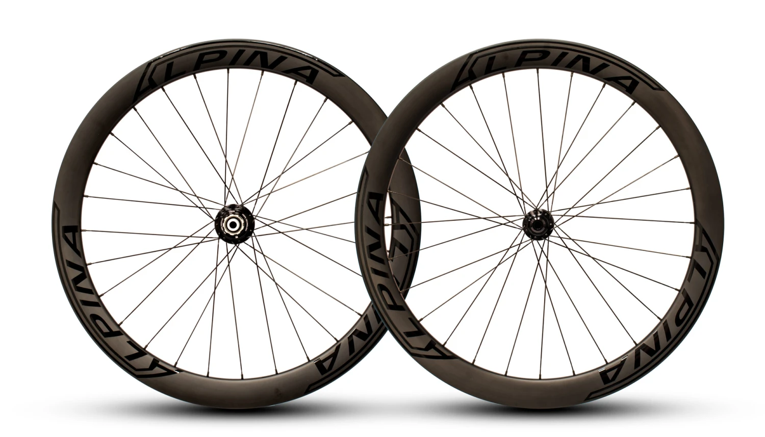 Alpina A5D 50mm Carbon Disc Brake Road Wheelset - (Black) 1 Alpina A5D 50mm Carbon Disc Brake Road Wheelset - (Black)