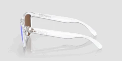 Oakley Frogskin Range / Polished Clear / Prizm Violet Sunglasses -Dolan Bike Store HSTN 3140 Violet 3