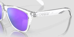 Oakley Frogskin Range / Polished Clear / Prizm Violet Sunglasses -Dolan Bike Store HSTN 3140 Violet 6