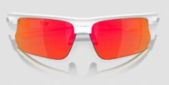 Oakley BiSphaera / Polished White / Prizm Ruby Sunglasses -Dolan Bike Store Oakley Bisphaera pol wht prz ruby 5