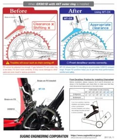 Sugino Adjustable FD Mount For OX (MT-OX) -Dolan Bike Store Sugino Adjustable FD Mount For OX MT OX 3