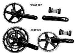 Alpina Road Double -Tandem Chainset-52/36/-(175-Front-170-Rear)