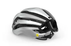 MET Trenta 3K Carbon (Mips) White/Silver/Metalic-Matt - Large 6 MET Trenta 3K Carbon (Mips) White/Silver/Metalic-Matt - Large -Dolan Bike Store met trenta 3k carbon mips road cycling helmet BI2 back