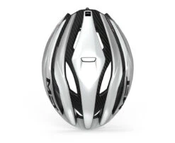 MET Trenta 3K Carbon (Mips) White/Silver/Metalic-Matt - Large 7 MET Trenta 3K Carbon (Mips) White/Silver/Metalic-Matt - Large -Dolan Bike Store met trenta 3k carbon mips road cycling helmet BI2 top